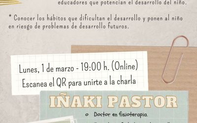Charla Iñaki Pastor. «Claves para estimular el desarrollo infantil y prevenir dificultades de atención y aprendizaje”